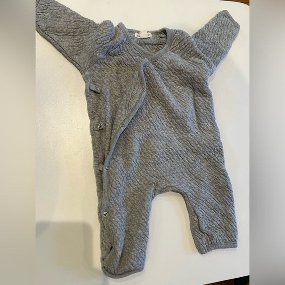 Burt's Bees Quilted Wrap Front Jumpsuit and Coordinating Pants - 3-6 Months - Picture 3 of 7